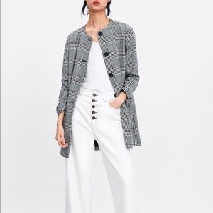 Zara Houndstooth Coat